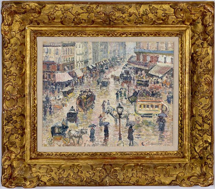 Camille Pissarro - La Place du Havre, Effet de Pluie | MasterArt